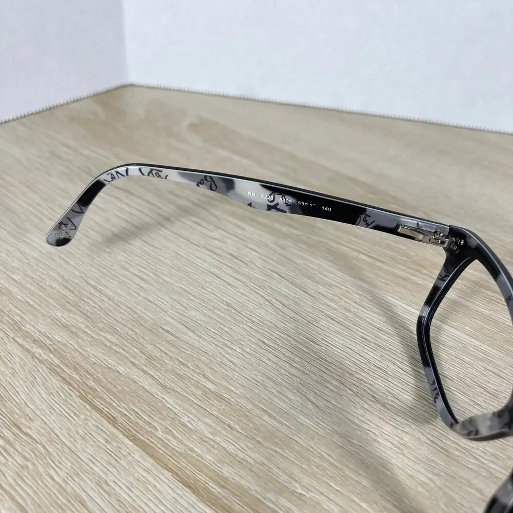 Ray-Ban RB5228 5405 Eyeglasses Rectangle Black Gray 53-17-140 Frames Only